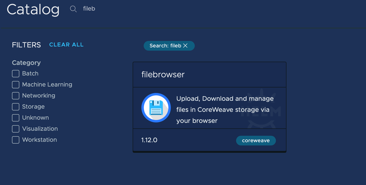 The filebrowser application